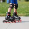 Ролики Rollerblade Microblade black-red 28-32
