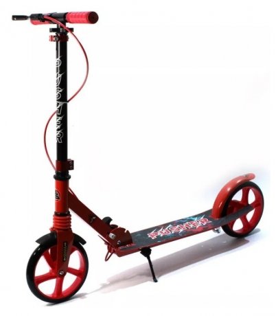 Сложный самокат Pusher с LED-колесами Bavar Sport Синий