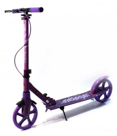 Сложный самокат Pusher с LED-колесами Bavar Sport Синий