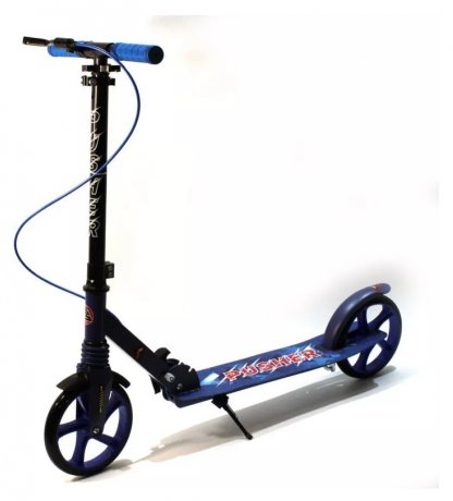 Сложный самокат Pusher с LED-колесами Bavar Sport Синий