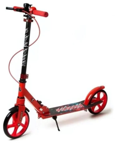 Сложный самокат Pusher с LED-колесами Bavar Sport Синий