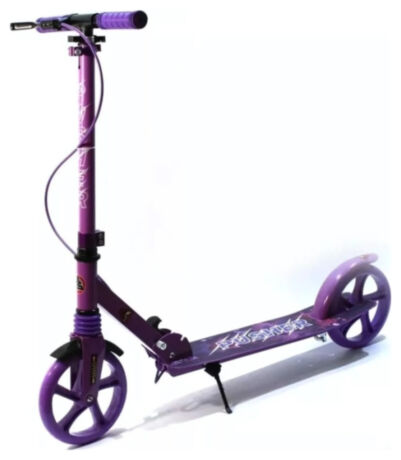 Сложный самокат Pusher с LED-колесами Bavar Sport Синий