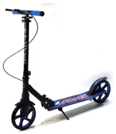 Сложный самокат Pusher с LED-колесами Bavar Sport Синий