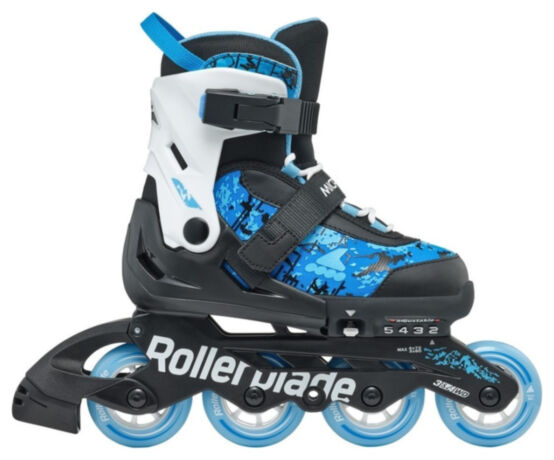 Ролики Rollerblade Microblade SL black-sky blue 33-36.5