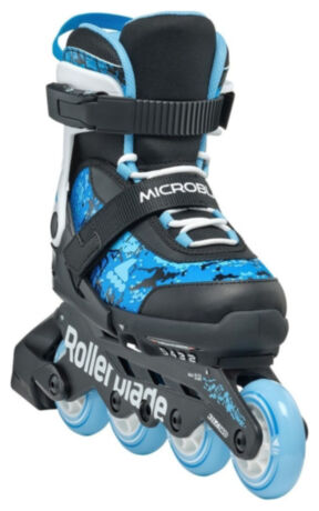 Ролики Rollerblade Microblade SL black-sky blue 33-36.5