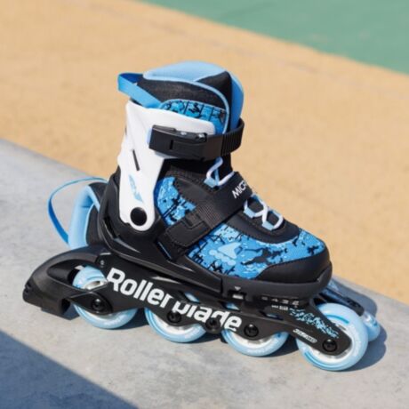Ролики Rollerblade Microblade SL black-sky blue 33-36.5
