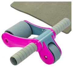 Ролик для пресса Abdominal wheel SP-Sport FI-5950 (пластик, металл, 33х25х11см), розовый 8633681