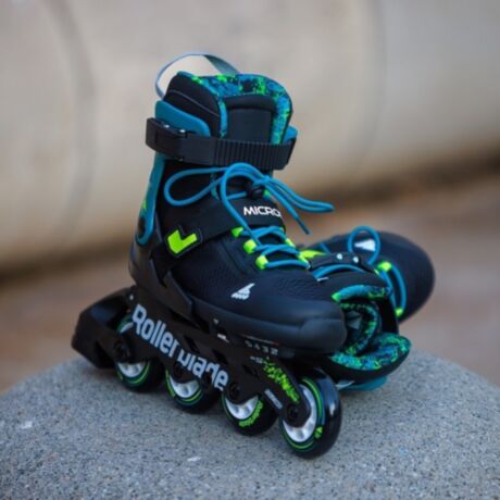 Ролики Rollerblade Microblade XT black-petrol green 36.5-40