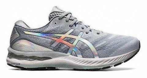 Кроссовки для бега Asics 1011B290 GEL-NIMBUS 23 PLATINUM Grey 2021 44