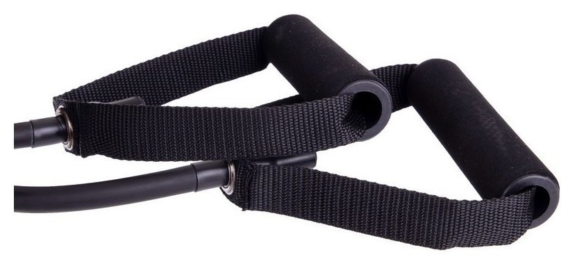 Эспандер трубчатый с ручками SP-Sport FI-2080-BK 20LB черный (латекс, d-12x6мм, l-120см) 1922511