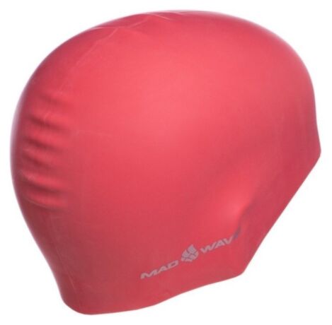 Шапочка для плавания двусторонняя MadWave Reverse CHAMPION M055001 (силикон), розово-серая 7758961