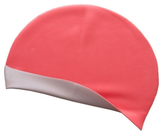 Шапочка для плавания двусторонняя MadWave Reverse CHAMPION M055001 (силикон), розово-серая 7758961