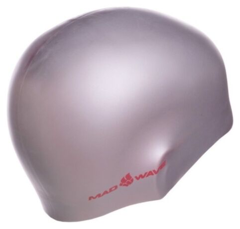 Шапочка для плавания двусторонняя MadWave Reverse CHAMPION M055001 (силикон), розово-серая 7758961