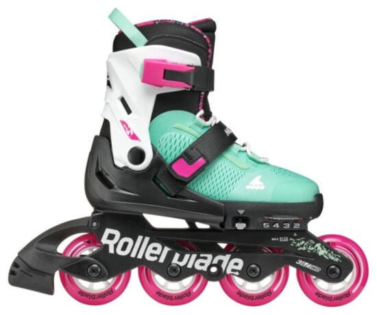 Ролики Rollerblade Microblade XT black-sea green 33-36.5