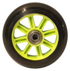 Колесо для трюкового самоката FreeRider PU-Core 100мм x 24мм Green FRD.028864