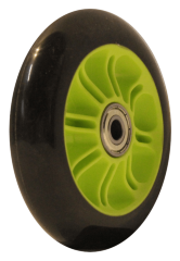 Колесо для трюкового самоката FreeRider PU-Core 100мм x 24мм Green FRD.028864